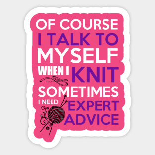 Knitting Sticker